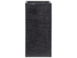 Plant Pot Fibre Clay Black 33 x 33 x 70 cm DION