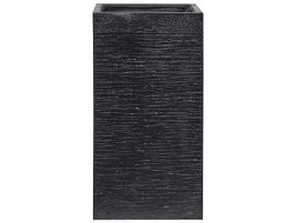 Plant Pot Fibre Clay Black 40 x 40 x 77 cm DION
