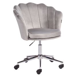 Velvet Desk Chair Grey MONTICELLO