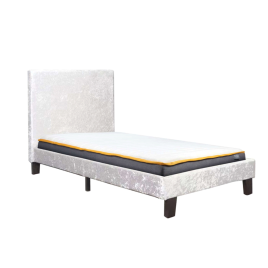 Birlea Berlin Fabric or Crushed Velvet Bed Frame - Single 3ft