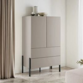 ALDEN Highboard Cabinet - Beige