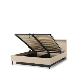 TRADESSA EU King Size Fabric Ottoman Storage Bedframe - Beige