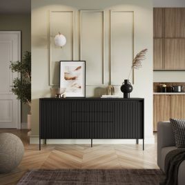 TRADESSA Sideboard Cabinet 166cm - Black Matt