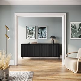 TRADESSA Sideboard Cabinet 193cm - Black Matt