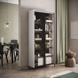 TRADESSA Tall Display Cabinet - White Matt