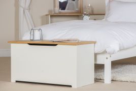 Colorado White Oak Ottoman Storage Chest