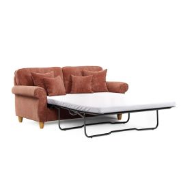 2 Seater Sofa Bed - COASTAL Fabric - Deep Terra
