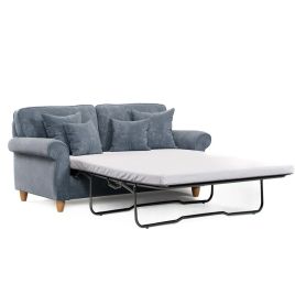 2 Seater Sofa Bed - COASTAL Fabric - Steel
