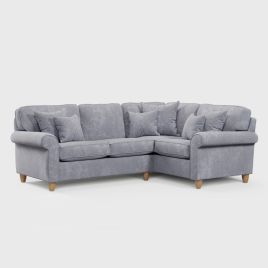 Corner Sofa - COASTAL Fabric 3 Seater Left Hand Facing - Anthracite