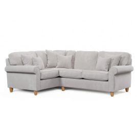 Corner Sofa - COASTAL Fabric 3 Seater Right Hand Facing - Pearl