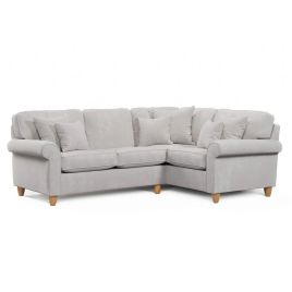 Corner Sofa - COASTAL Fabric 3 Seater Left Hand Facing - Pearl