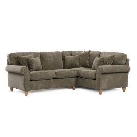 Corner Sofa - COASTAL Fabric 3 Seater Left Hand Facing - Winter Moss