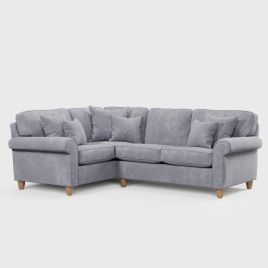 Corner Sofa - COASTAL Fabric 3 Seater Right Hand Facing - Anthracite