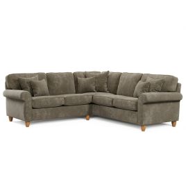 Corner Sofa - COASTAL Fabric 4 Seater Right Hand Facing - Winter Moss