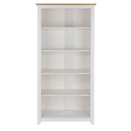 Capri White Pine 5-Tier Tall Bookshelf