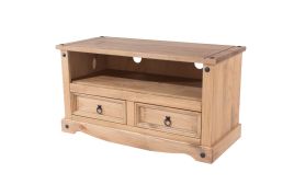 Corona Flat Screen 2-Drawer TV Stand  - Pine