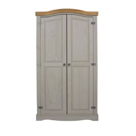 Corona 2 Door Wardrobe - Grey