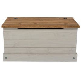 Corona Ottoman Storage Chest - Grey