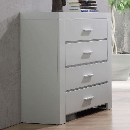 CAMBRIDGE Grey Chest of Drawers - Large-sized, 4 Drawers, Ready Assembled