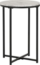 Dallas Side Table - Marble Black