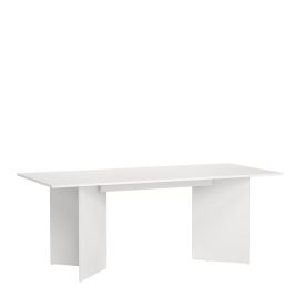 KINFOLK Rectangular Shape Large Dining Table - White