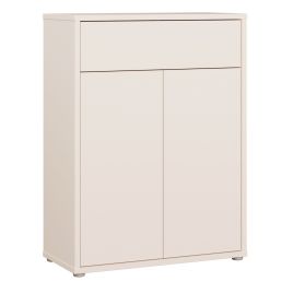 AVELINE Shoe Cabinet with 2 Doors and 1 Drawer Push to Open - Sand