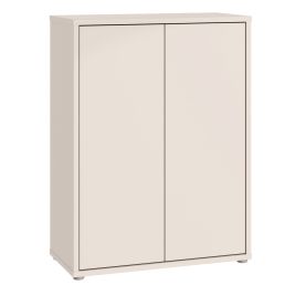 AVELINE Shoe Cabinet with 2 Push to Open Doors - Sand