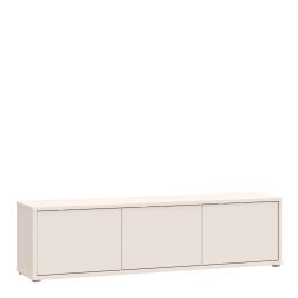 AVELINE Wide TV Unit Cabinet with 3 Push to Open Doors - Sand