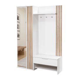 GILO Hallway Set - White with Oak Slats