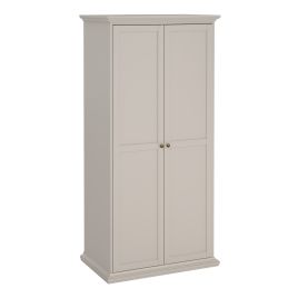 PORTHOPE 2 Door Wardrobe Beige - 96cm