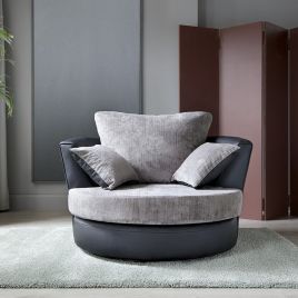 Dilan Swivel Chair - Black