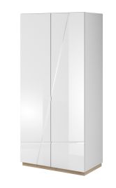 Wardrobe - FANTOM 2 Door Wardrobe White 90cm