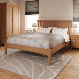 Comodo 5FT Kingsize Bed Frame - Light Oak