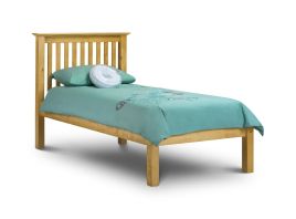 Barcelona White or Pine LFE Bed Frame-Single 3ft - Antique Pine