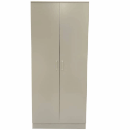 Wardrobe - SLEEK 2 Door Wardrobe Grey Finish 80cm