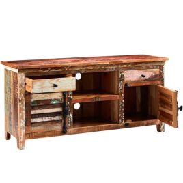 Louise Solid Wood Large TV Media With Door and Drawer