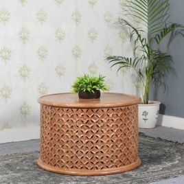 Monika Mango Wood Coffee Table - Lacquered Finish