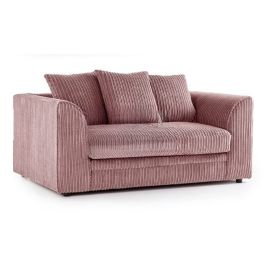 Colourful Oxford Jumbo Cord Scatterback Design 2 Seater Sofa - Pink and Other Colours