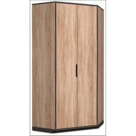 Corner Wardrobe - ZAGREB 2 Door Wardrobe Oak 95cm