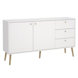 Lynzie 2 Doors Sideboard with 3 Drawers -  White