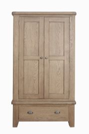 Wardrobe - OLDHAM 2 Door Wardrobe Oak 110cm