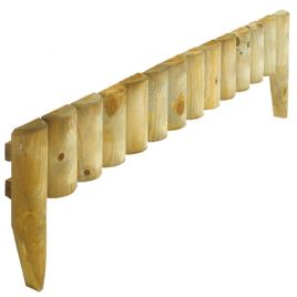 Rowlinson Pressure Treated Timber 12 Inch Garden Border Fence - Pack of 2