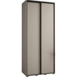 Sliding Wardrobe - NELSON 2 Door Wardrobe Cashmere 100cm