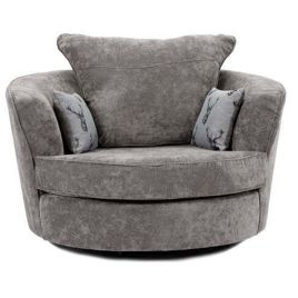 Verona High Back Swivel Chair with Optional Extras - Grey