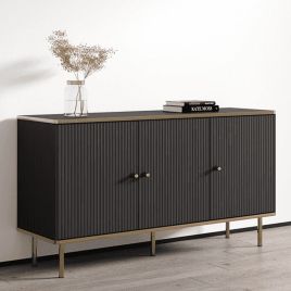 Eldawy Gold Touch 3 Door Sideboard - Black