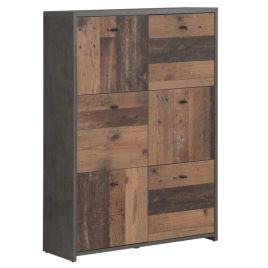 BEACON Grey Chest of Drawers - Medium-sized, 6 Drawers