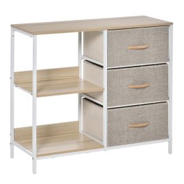 HERON Natural Finish Chest of Drawers - Medium-sized, 3 Drawers