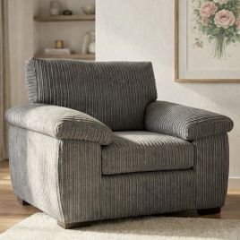 Armchair - CORDURA Jumbo Cord Chair Grey