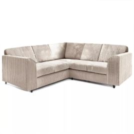 Jamba Full Back Jumbo Cord Corner Sofa - Cream