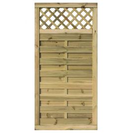 Classic Lattice Infill Design Natural Timber Finish Pressure Treated 3x6 Slatted Gate